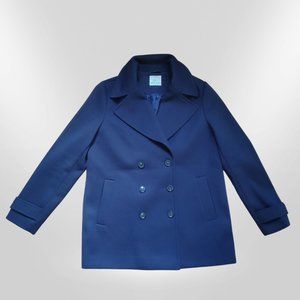 Oversized Pea coat in Dark Blue